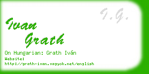 ivan grath business card